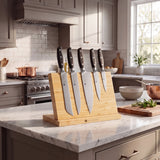 Classic 5-piece Knife Set Magnetic Stand & Sharpener