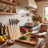Classic 5-piece Knife Set Magnetic Stand & Sharpener